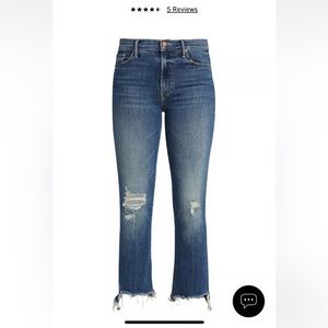 Mother Jeans. The Insider High-Rise Step-Hem Stretch Crop Jeans